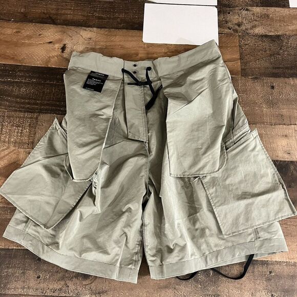 ARYS Dealer Shorts Mens Sz Medium Cargo Nylon Suede Removable Pockets Greygreen - Picture 9 of 16